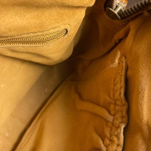 Vintage Patricia Nash Tan Leather Crossbody ShoulderBag Y2K - Picture 10 of 11